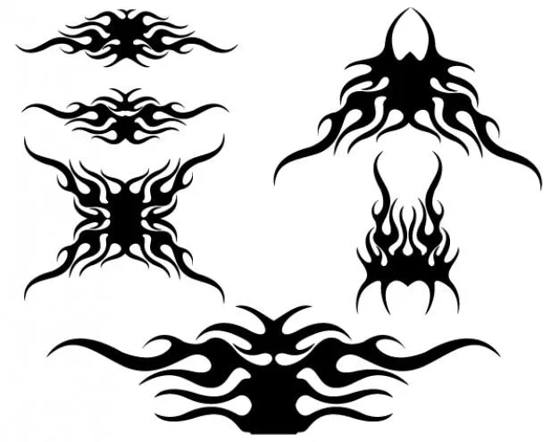Llamas tribales de diseño vectorial | Descargar Vectores gratis Llamas tribales de diseño vectorial | Descargar Vectores gratis