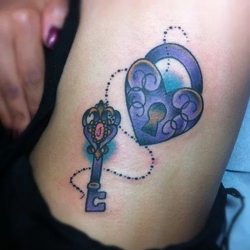 Tatuaje de llave y candado - Imagui