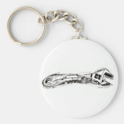 Llave de la herramienta de dibujo llavero personalizado de Zazzle. Llave de la herramienta de dibujo llavero personalizado de Zazzle.