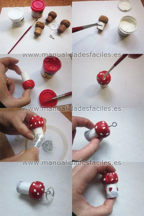 LLavero hecho de corchos | Manualidades faciles LLavero hecho de corchos | Manualidades faciles