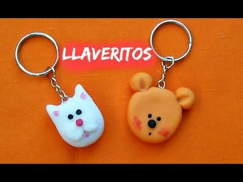 Como hacer un llavero Fácil ║ 2 ideas ◕‿◕ (con porcelana fría ...