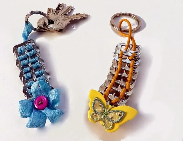 Como hacer un llavero con material reciclable reciclar las chapas ...