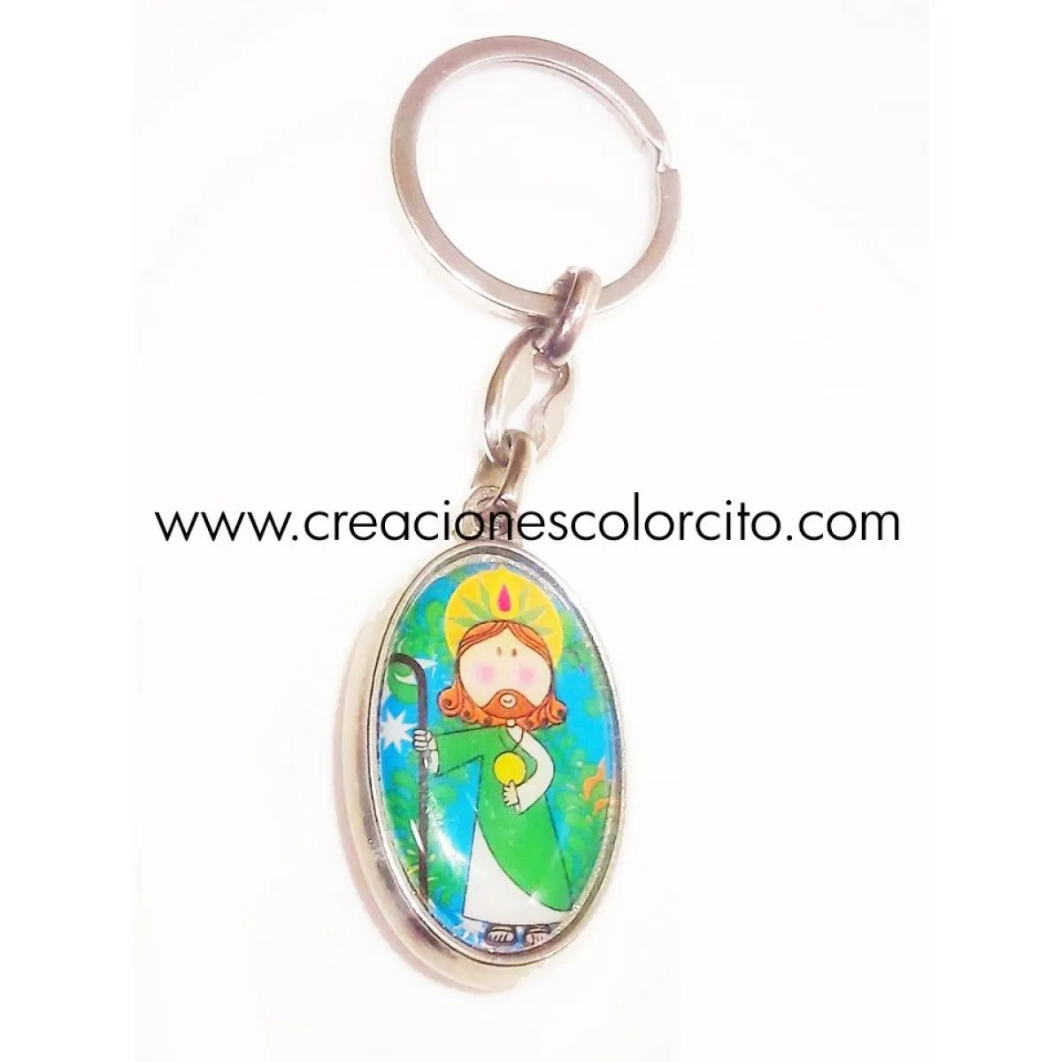 Llavero San Judas Tadeo (caricatura) | CreacionesColorcito.com Llavero San Judas Tadeo (caricatura) | CreacionesColorcito.com