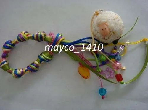 Llaveros o bendiciones para la puerta con figuras de pasta ... Llaveros o bendiciones para la puerta con figuras de pasta ...
