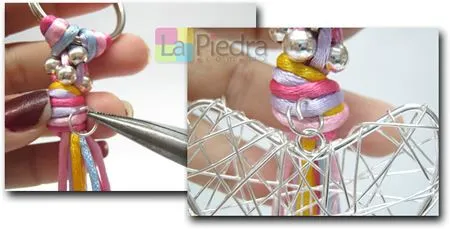 Como hacer LLaveros de Bisuteria