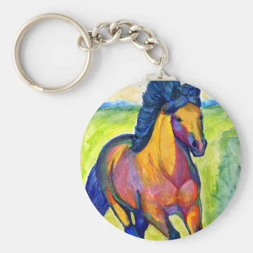 Llaveros pintados del caballo 2 | Zazzle