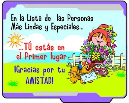 LLEGA EL DÍA DEL AMIGO!! Bellas tarjetas de agradecimiento ~ Mi ...