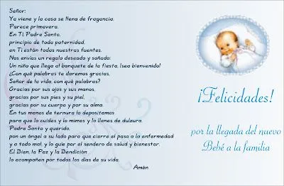 La llegada de un bebé con frases - Imagui
