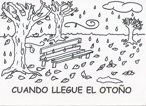 CUANDO LLEGUE EL OTOÑO….DIBUJOS PARA COLOREAR DEL OTOÑO Y POESIAS ...