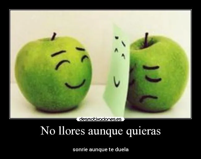 No llores aunque quieras | Desmotivaciones