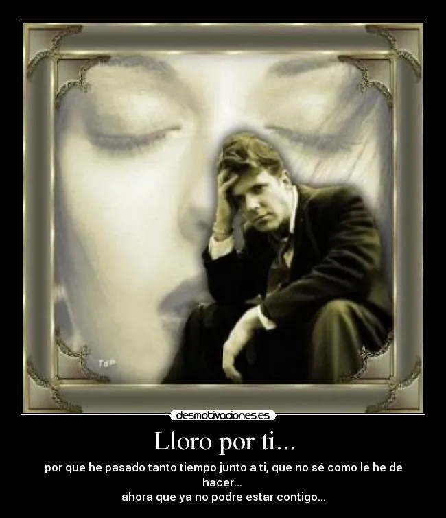 Lloro por ti... | Desmotivaciones