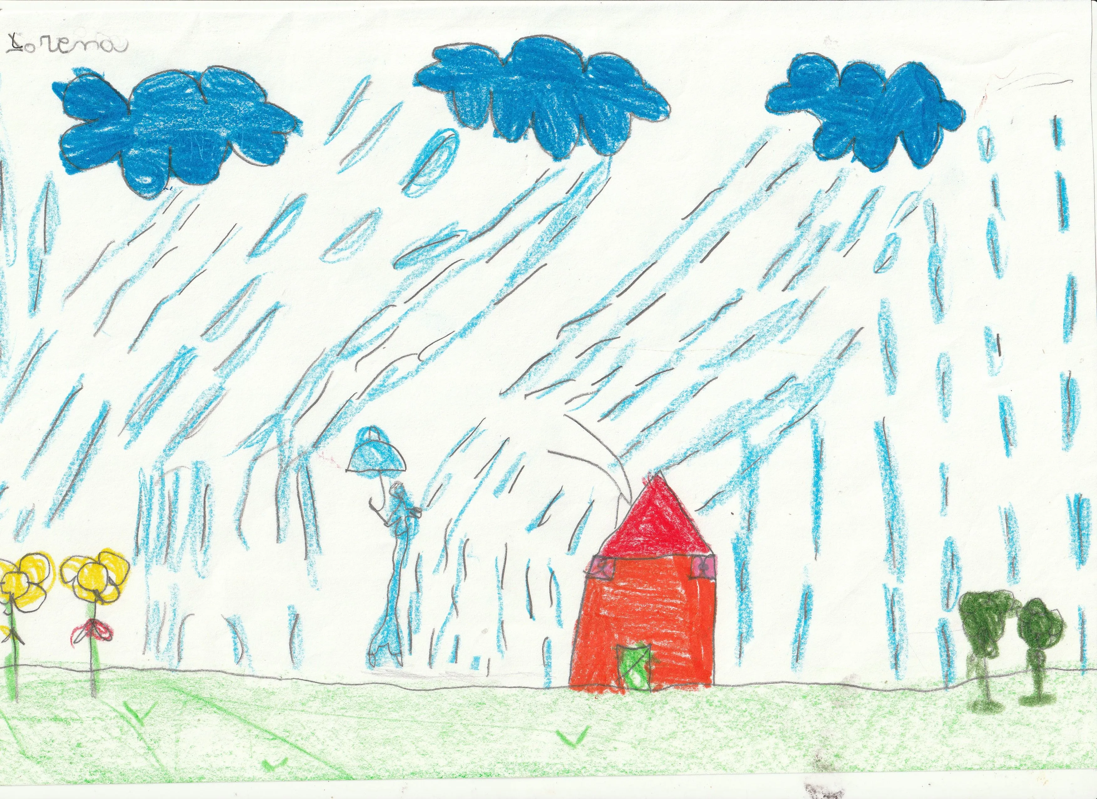 LLUVIA, LA, NIEVE, GRANIZO (28 dibujos)