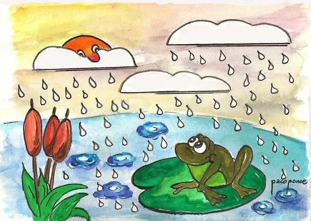 lluvia sobre el lago dibujo publicado en www franciscoponce com y ... lluvia sobre el lago dibujo publicado en www franciscoponce com y ...
