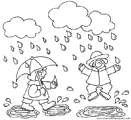 Dibujos para imprimir y colorear de lluvia - Imagui