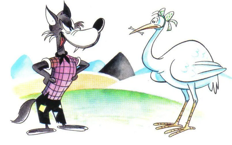 El Lobo y la Cigüeña | Fábulas para Niños