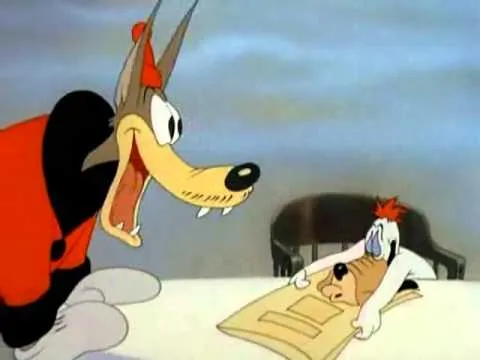 Lobo enamorado caricatura - Imagui