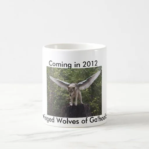 Lobos cons alas de la taza de Ga'hoolbe de Zazzle. Lobos cons alas de la taza de Ga'hoolbe de Zazzle.