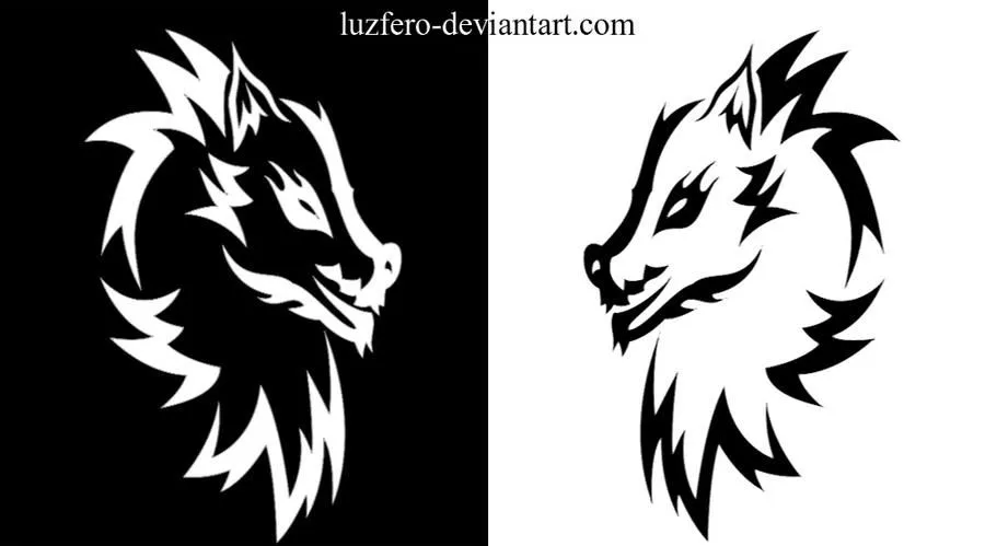 lobos-tribales by luzfero on DeviantArt