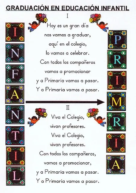 ESOS LOCOS BAJITOS DE INFANTIL: CANCIONES Y POESIAS DE GRADUACIÓN