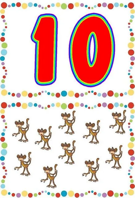 ESOS LOCOS BAJITOS DE INFANTIL: CARTELES DE NUMEROS II