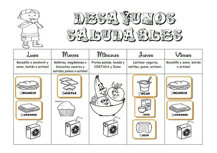 ESOS LOCOS BAJITOS DE INFANTIL: DESAYUNO SALUDABLE