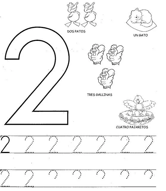 ESOS LOCOS BAJITOS DE INFANTIL: FICHAS DEL NÚMERO 2 ESOS LOCOS BAJITOS DE INFANTIL: FICHAS DEL NÚMERO 2