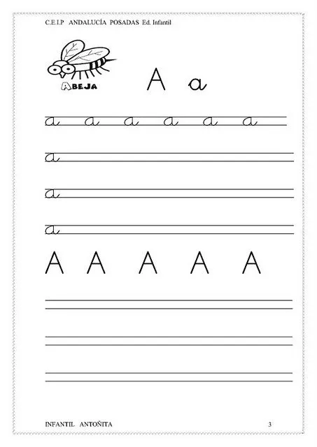 ESOS LOCOS BAJITOS DE INFANTIL: LETRA A