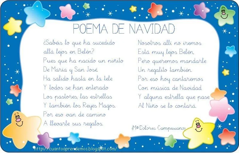 ESOS LOCOS BAJITOS DE INFANTIL: POEMAS DE NAVIDAD