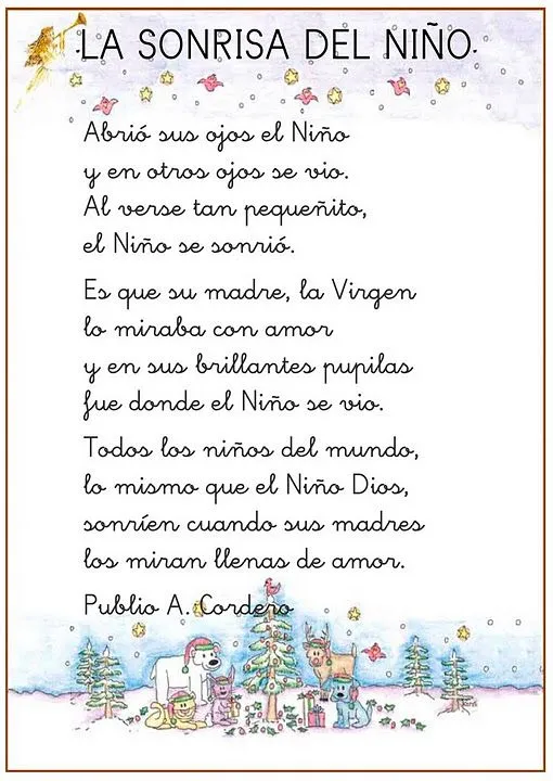 ESOS LOCOS BAJITOS DE INFANTIL: POEMAS DE NAVIDAD