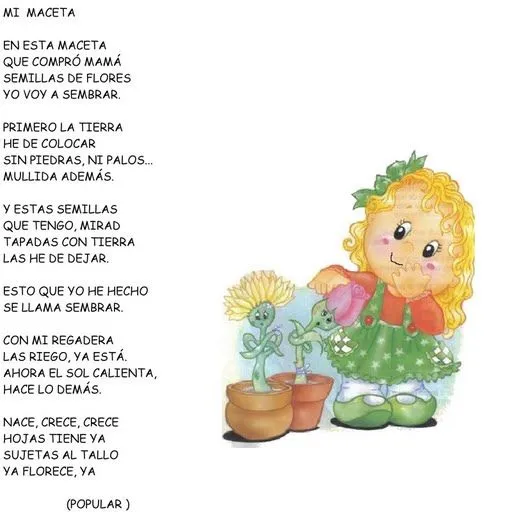 ESOS LOCOS BAJITOS DE INFANTIL: POESIAS DE PRIMAVERA ESOS LOCOS BAJITOS DE INFANTIL: POESIAS DE PRIMAVERA