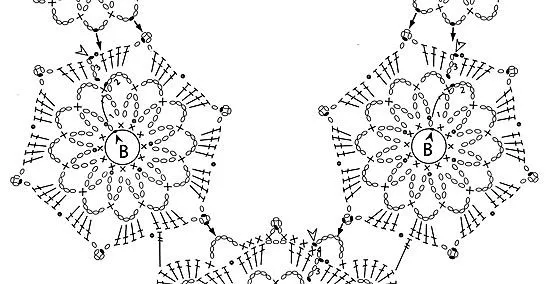 Una locura de ideas: Collar de ganchillo con encaje de flores Una locura de ideas: Collar de ganchillo con encaje de flores