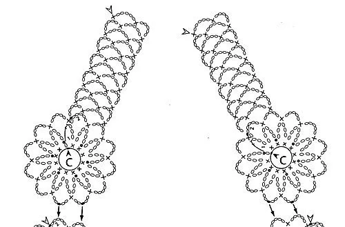 Una locura de ideas: Collar de ganchillo con encaje de flores Una locura de ideas: Collar de ganchillo con encaje de flores