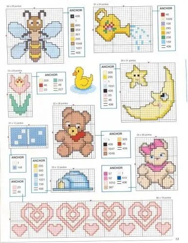 Una Locura de ideas !!! de punto de cruz: Pequeños gráficos para ... Una Locura de ideas !!! de punto de cruz: Pequeños gráficos para ...