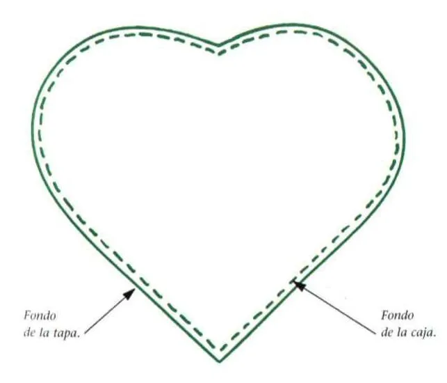 Como hacer una caja en forma de corazón :