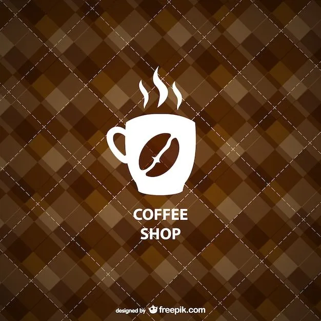 Logo de cafetería con fondo geométrico | Descargar Vectores gratis Logo de cafetería con fondo geométrico | Descargar Vectores gratis