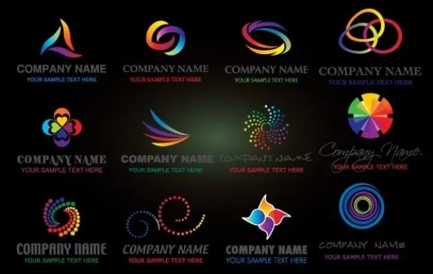 Logo colorido nombre de la empresa | Descargar Vectores gratis Logo colorido nombre de la empresa | Descargar Vectores gratis