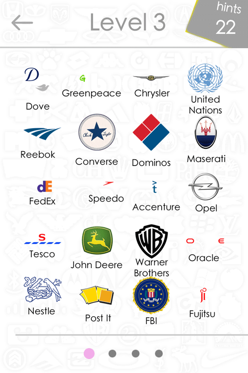 Logo Quiz Answers Level 1-15 for iPhone, iPad, and Android
