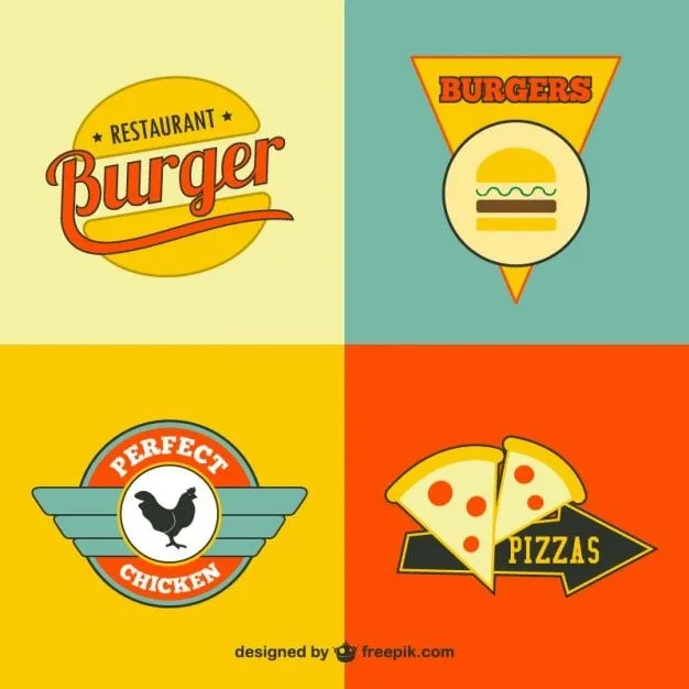 Logos gratuitos de comida rápida | Descargar Vectores gratis
