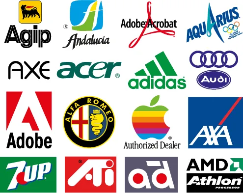 Logos y marcas comerciales con la letra "A" y con el 7 (7Up ...