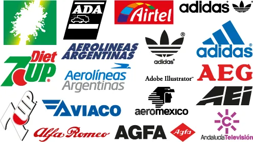Logos y marcas comerciales con la letra "A" y con el 7 (7Up ...