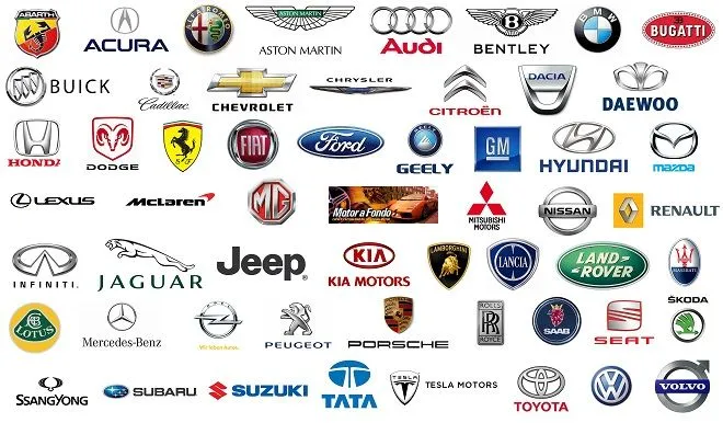 Logos, sedes y año de fundación de los fabricantes de coches