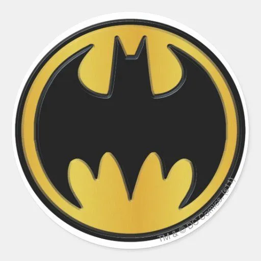 Logotipo de la obra clásica de Batman Etiquetas de Zazzle.