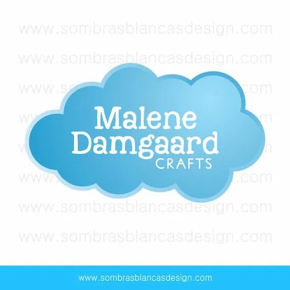Logotipo prediseñado de un solo uso Nube por sombrasblancasdesign