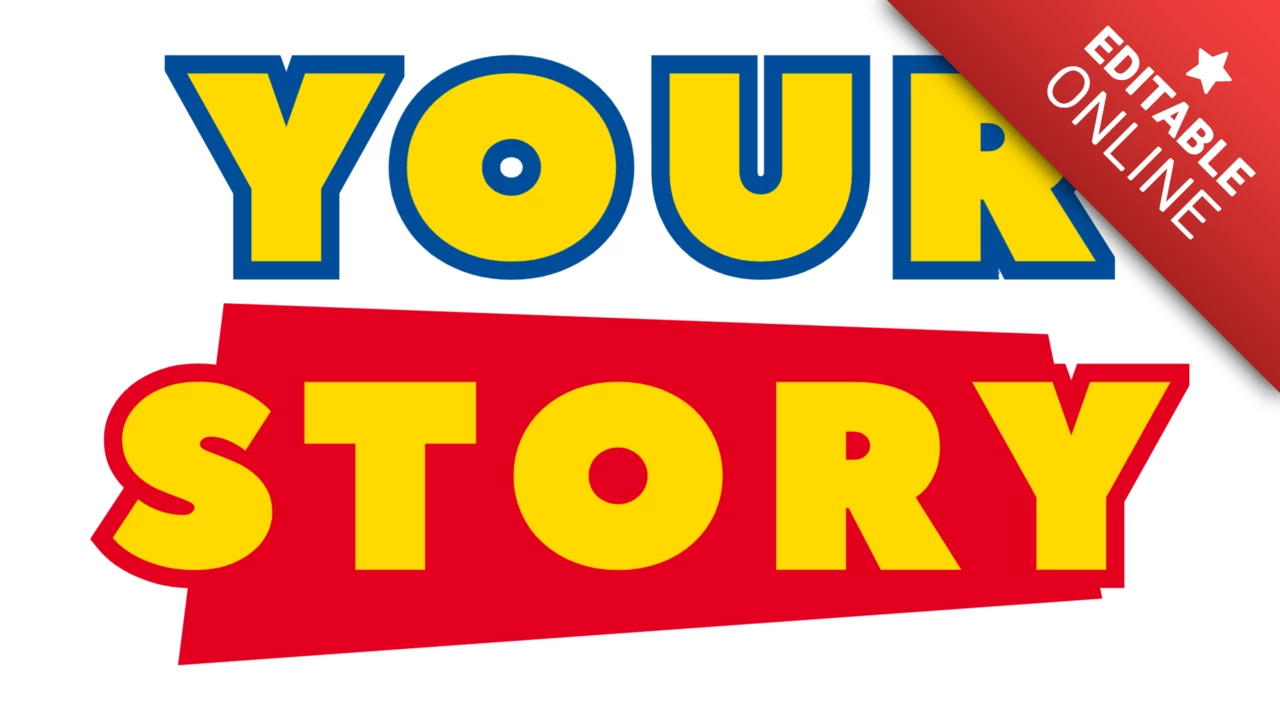 Toy Story Logo Digital Editable En Línea Gratis para Cumpleaños – AseMedia  Digital Studio