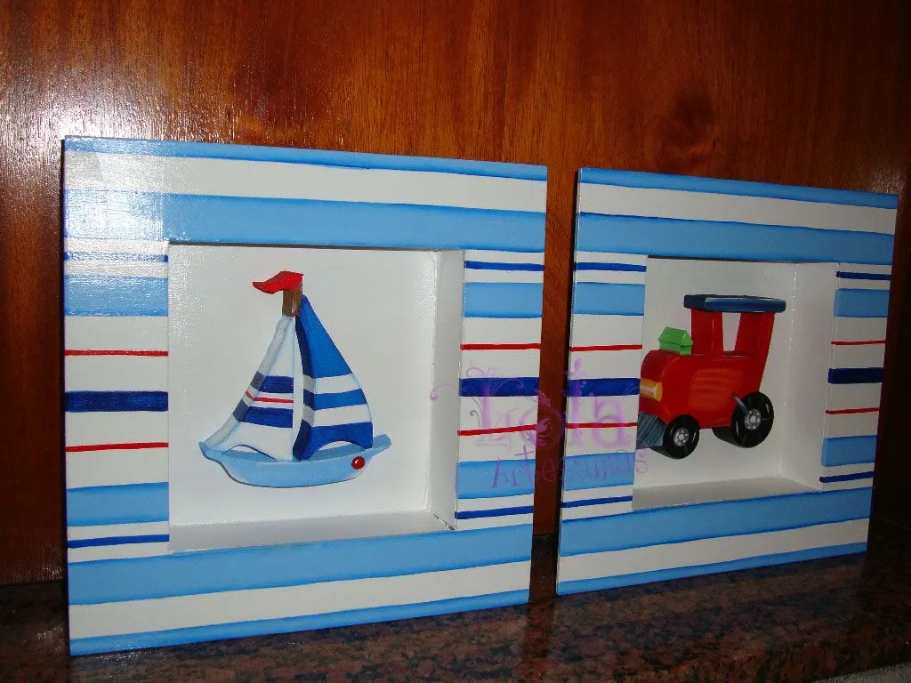 Lola Artesanías: Cuadros infantiles con profundidad Lola Artesanías: Cuadros infantiles con profundidad