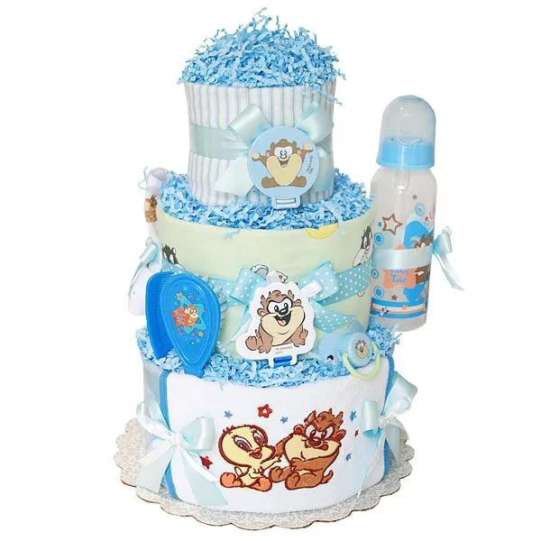 Baby Taz Looney Tunes Diaper Cake for a Boy - $89.00 : Diaper ...