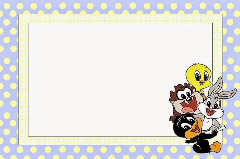 Looney Tunes Bebés: Invitaciones para Imprimir Gratis. | Oh My Bebé! Looney Tunes Bebés: Invitaciones para Imprimir Gratis. | Oh My Bebé!