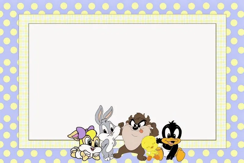 Looney Tunes Bebés: Invitaciones para Imprimir Gratis. | Oh My Bebé!