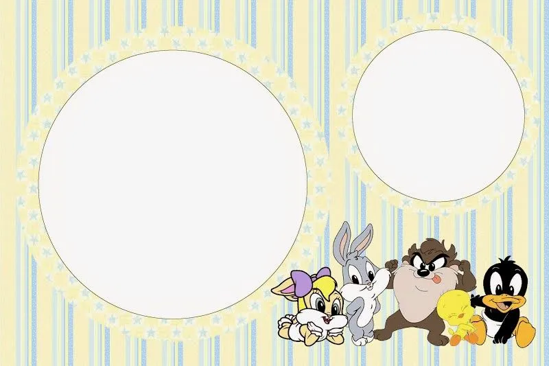 Looney Tunes Bebés: Invitaciones para Imprimir Gratis. | Oh My Bebé!