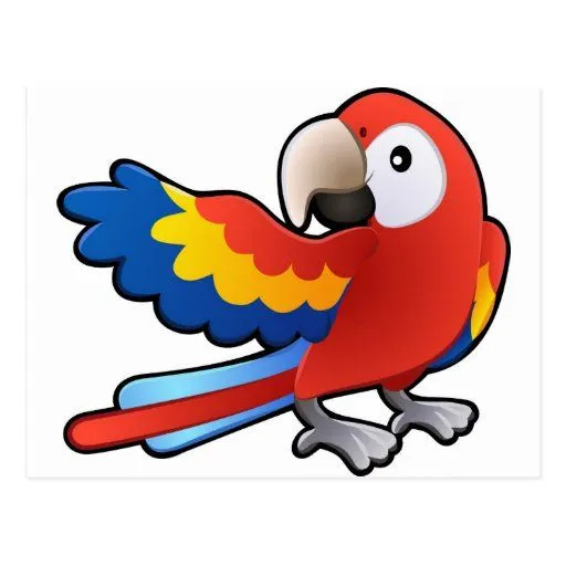 loro amistoso lindo del Macaw Postal | Zazzle